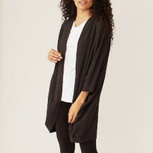 New Marallis Black Lightweight Cocoon Cardigan Size Large bin 4H